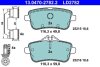 Комплект тормозных колодок, дисковый тормоз CERAMIC ATE 13.0470-2782.2 (фото 1)