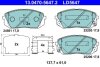 Комплект тормозных колодок из 4 шт. дисков ATE 13.0470-5647.2 (фото 1)