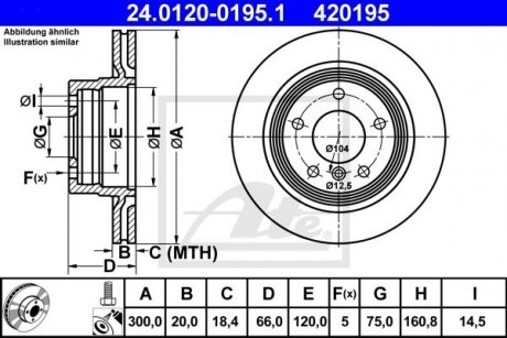 Гальмівний диск ATE 24.0120-0195.1