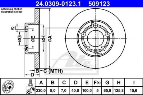 Диск тормозной Power Disc ATE 24030901231