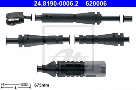 Датчик зношування колодок ATE 24.8190-0006.2