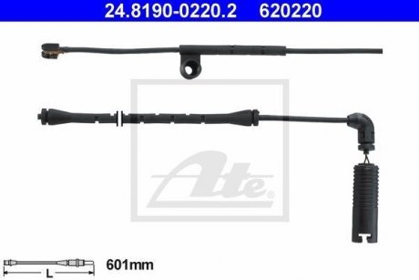 Датчик зносу гальмівних колодок ATE 24819002202