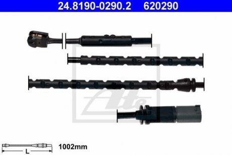 Датчик зношування колодок ATE 24.8190-0290.2