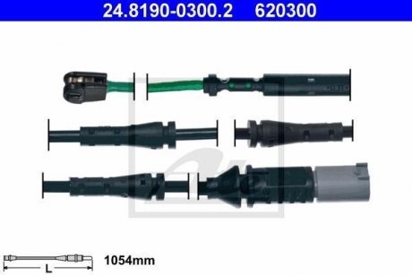 Датчик зносу колодок гальмівних ATE 24.8190-0300.2