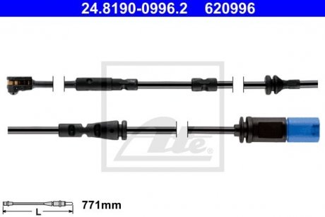 Датчик зношування колодок ATE 24.8190-0996.2