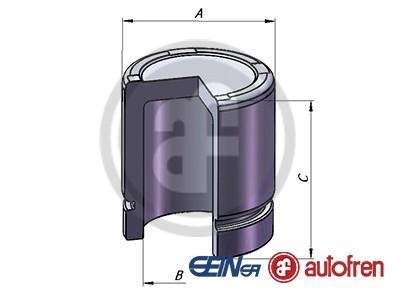 Поршень гальмівного супорта Hyundai IX55 KIACarnival III, Sorento, Soul I 1.6-3.8 08.02- AUTOFREN D025357 (фото 1)