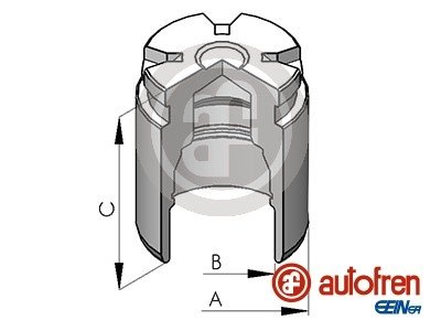 Поршень гальм. супорта зад Hyundai Solaris, Accent, Kia Rio 10- AUTOFREN D025530 (фото 1)