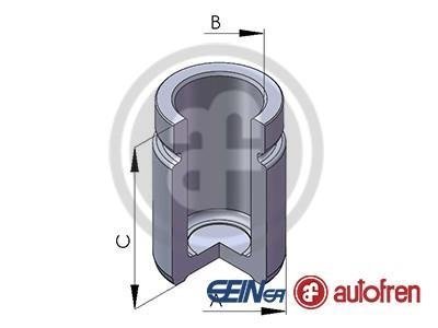 Поршень задн. суппорта Mercedes A (W169), B Sports Tourer (W245), Vaneo (414) 1.5-2.0D 02.02-06.12 AUTOFREN D025562 (фото 1)