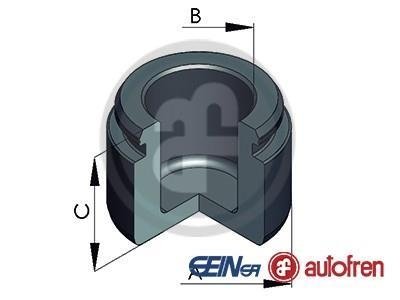 Поршень гальм. супорта зад. AUDI A6 C7, A7, Q7 1.8-6.0D 03.06-09.18 AUTOFREN D025658