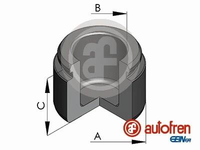 Поршень супорта пер. C167 18-/Megane II 04- (40x29mm)(Brembo) AUTOFREN D025788