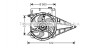 Радіатор охолодження двигуна GOLF4/A3/TT/LEON BRAZED (Ava) AVA COOLING AI2129 (фото 3)