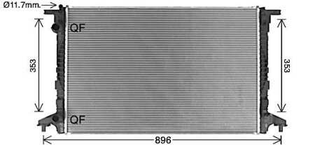 Радіатор охолодження VAG (AVA) AVA COOLING AI2440