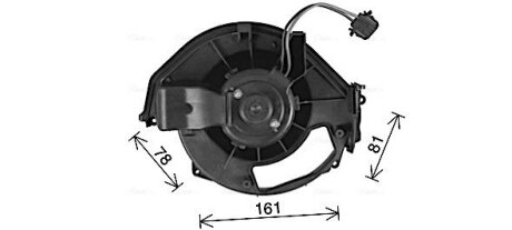 Вентилятор отопителя салона Audi A6 (C6) (04-) AVA AVA COOLING AI8452