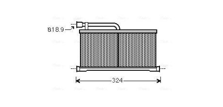 Радіатор обігрівача салону Audi A6 (C6) (04-) AVA AVA COOLING AIA6296