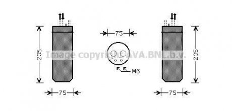 Осушитель кондиционера Audi A6 (08-11) 2,0 - 3,2 FSI AVA AVA COOLING AID210 (фото 1)