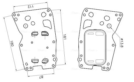 Радіатор масляний BMW 3 F30 (12-), 5 F10 (10-), 7 F01 (09-), X3 F25 (11-), X5 F15 (14-) 3.0D AVA AVA COOLING BW3627