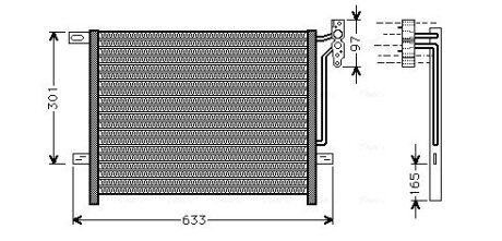 Конденсор кондиционера BMW 3 E46/E83 98-05 (выр-во AVA) AVA COOLING BW5203