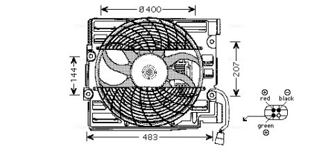 Вентилятор AVA COOLING BW7510