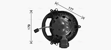 Вентилятор опалювача салону BMW 3F30 4F32 1F20 1F21 AVA AVA COOLING BW8611