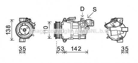 Компресор AVA COOLING BWAK393