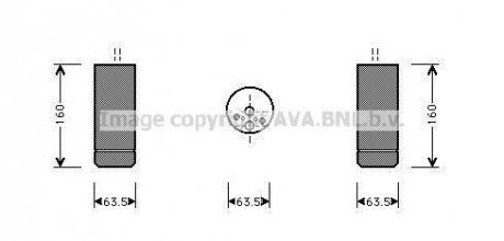 Осушитель кондиционера BMW X3e83 06>11 AVA AVA COOLING BWD063 (фото 1)