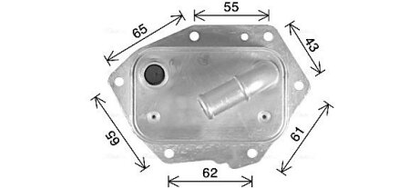 Радиатор масляный Ford Mondeo IV 2,2TDCI 07>, LR Evogue 2,2D 11>, PSA 2,2HDI 407 508 AVA AVA COOLING CN3326 (фото 1)