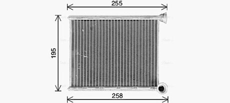 Радіатор опалювача салону PSA C4 II DS4 10> AVA AVA COOLING CN6333