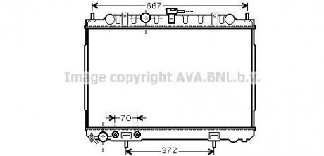 Радіатор (вир-во AVA) AVA COOLING DN2239