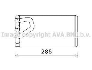 Радіатор опалювача салону Nissan Pathfinder Navarra 2,5D 3,0D 4,0i 05> AVA AVA COOLING DN6373