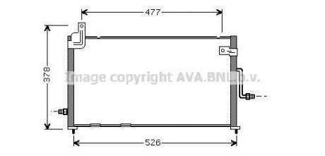 Радиатор кондиционера DAEWOO MATIZ (98-) 0.8/1.0 (выр-во AVA) AVA COOLING DW5044 (фото 1)