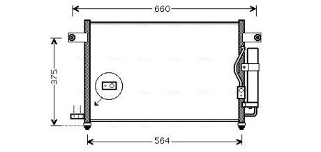 Радиатор кондиционера AVEO (AVA) AVA COOLING DW5049D (фото 1)