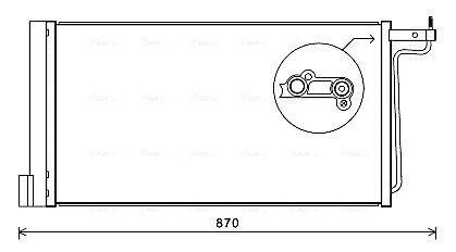 Радиатор кондиционера FORD (выр-во AVA) AVA COOLING FD5485D (фото 1)