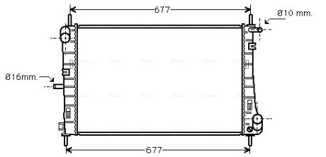 Радіатор, Система охолодження двигуна CLEVER FIT AVA COOLING FDA2338