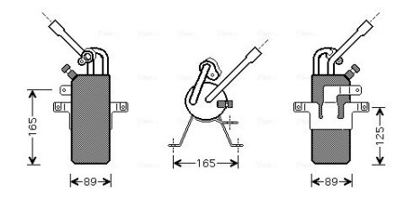 Осушитель кондиционера Ford Tranzit Connect 02>13 1.8 Di 1,8TDCI MT AVA AVA COOLING FDD374 (фото 1)