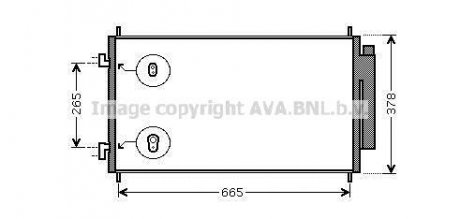 Конденсатор кондиціонера HONDA CR-V (RE) (06-) (AVA) AVA COOLING HD5214D