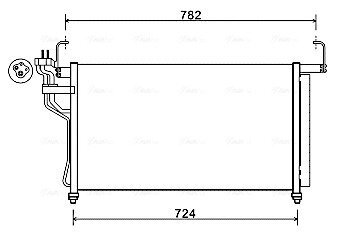 Конденсор кондиционера Hyundai H-1 07-15 (Ava) AVA COOLING HY5315D