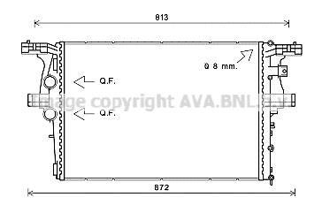 Радіатор Daily VI 2.3 D 09/11-(AVA) AVA COOLING IV2126