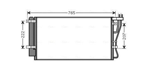 Радіатор кодиціонера AVA COOLING KA5105D