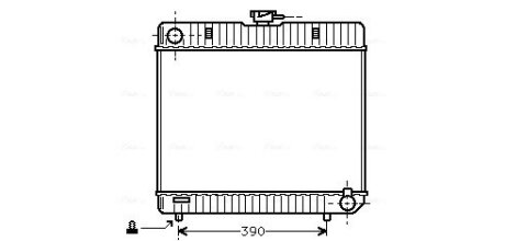 Радіатор охолодження двигуна MB W123/W126 MT 76-84 (Ava) AVA COOLING MS2042