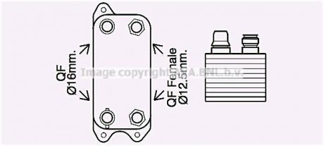 Охолоджувач оливи AVA COOLING MS3686