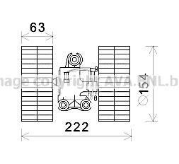 Вентилятор опалювача салону MB Vito V639 03> AC- AVA AVA COOLING MS8632