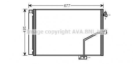 Радіатор кондиціонера MB C204 E212 AVA AVA COOLING MSA5450D