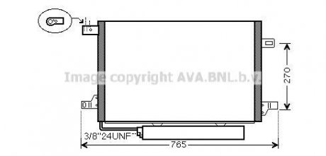 Радіатор кондиціонера MERCEDES A-CLASS W169/B-CLASS W245 (вир-во AVA) AVA COOLING MSA5579D