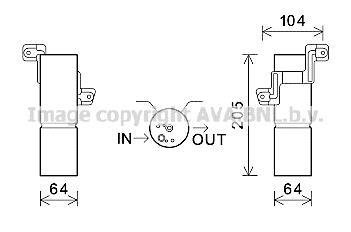 Осушувач кондиціонера MB S221 10/06> AVA COOLING MSD597 (фото 1)