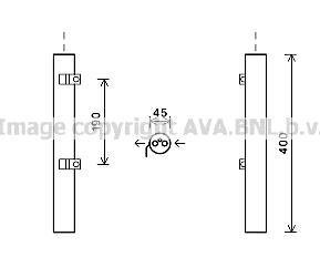 Осушитель кондиционера MB GL164, ML164 06> AVA AVA COOLING MSD600