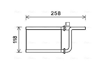 Радиатор обогревателя MITSUBISHI MONTERO (2007) 3.2 DID (Ava) AVA COOLING MTA6254