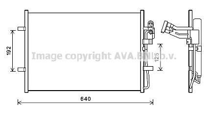 Радіатор кодиціонера AVA COOLING MZ5281D