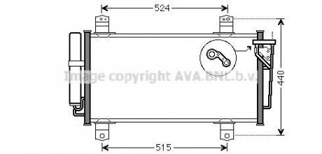 Радиатор кондиционера Mazda 6 1,8-2,5i 07> AVA AVA COOLING MZA5231D