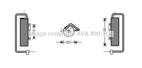 Осушитель кондиционера Opel Vectra C 02>08 AVA COOLING OLD335 (фото 1)