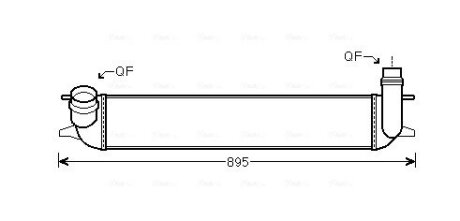 Інтеркулер RENAULT LAGUNA (2008) 2.0 DCI (AVA) AVA COOLING RTA4462